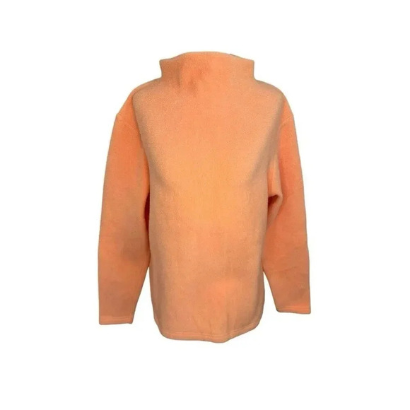 L.L. Bean Women's Medium Turtleneck Pullover Sweater Orange Casual Fall - Picture 1 of 7